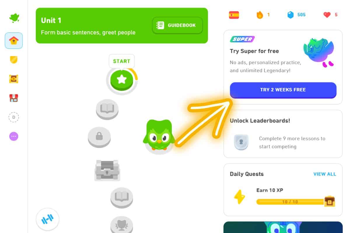 Super Duolingo Review 2023: Is the Super Duolingo Worth It? - Duo Streak